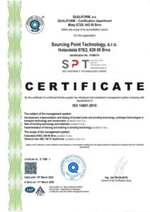SPT Technology s.r.o. - Partner pro technologie lepení - certifikát