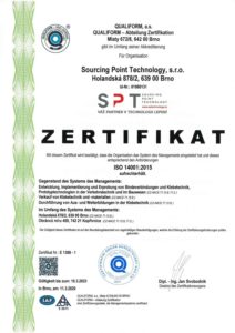 SPT Technology s.r.o. - Partner pro technologie lepení - certifikát